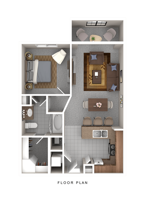 1 bedroom 1 bathroom floorplan